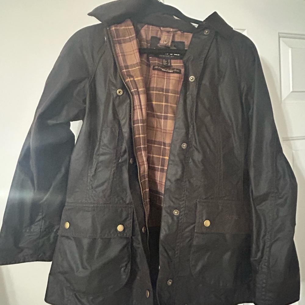 Barbour beadnell wax jacket with hood - Picture 4 of 5